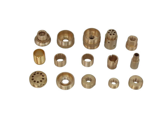 Parties de cuivre usinées sur mesure par CNC, composants de précision de cuivre poli